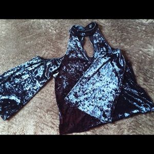 American Eagle hippie soft blue blouse 💙